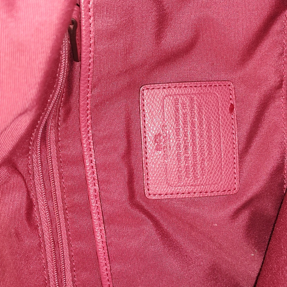 Coach cross Grain pink Leather Pleated Tote Shoulder bag - Picture 4 of 11
